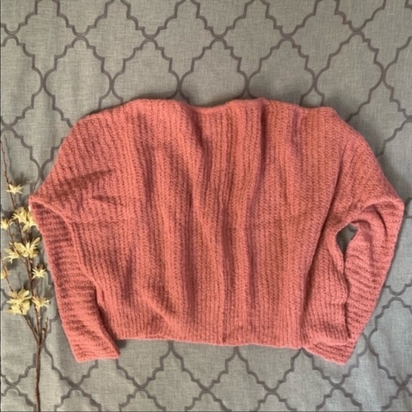 NWT-Free People Boho Yummy Moonbeam Alpaca V-Neck Sweater- Prairie Pink
Size S - Picture 3 of 13